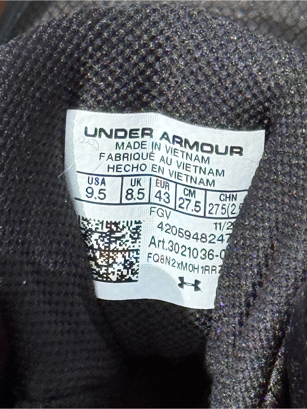 Under Armour Tactical Boots Men’s 9.5 Black Side Zip Duty Hiking Combat - Picture 7 of 7